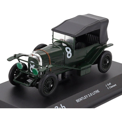 EDICOLA BENTLEY 3-LITRE 3.0L TEAM BENTLEY MOTORS LIMITED N 8 WINNER 24h LE MANS 1924 JOHN DUFF - FRANK CLEMENT - BRITISH RACING