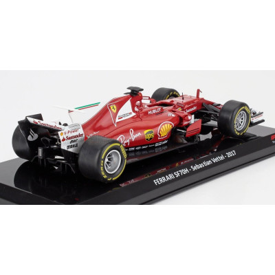 EDICOLA FERRARI F1  SF70H N 5 SEASON 2017 SEBASTIAN VETTEL - BLISTER BOX - RED WHITE 1/24