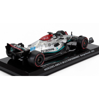 EDICOLA MERCEDES GP F1 W13E TEAM MERCEDES-AMG PETRONAS F1 N 63 SEASON 2022 GEORGE RUSSELL - BLISTER BOX - SILVER GREEN 1/24