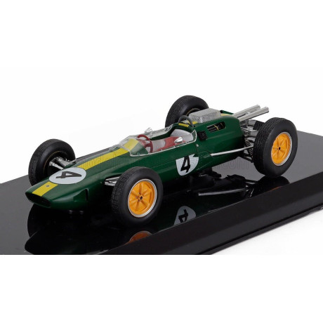 EDICOLA LOTUS F1  CLIMAX 25 N 4 WORLD CHAMPION SEASON 1963 JIM CLARK - BLISTER BOX - GREEN YELLOW 1/24