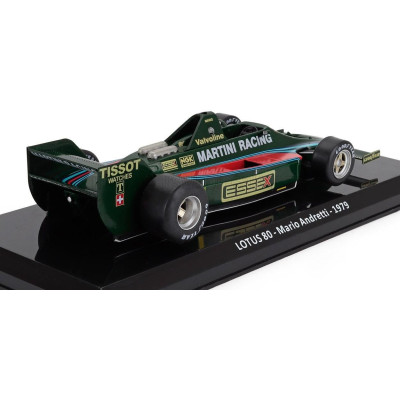 EDICOLA LOTUS F1  80 TEAM MARTINI RACING N 1 SEASON 1979 MARIO ANDRETTI - BLISTER BOX - GREEN 1/24