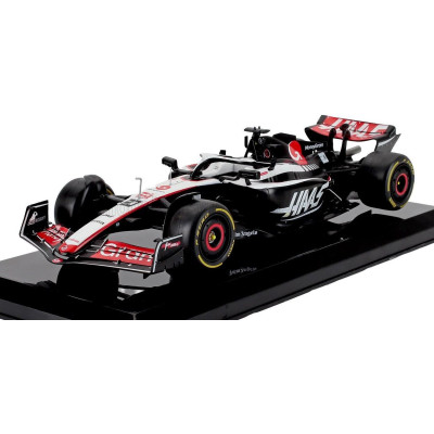 EDICOLA HAAS F1  VF-23 TEAM MONEYGRAM HAAS N 20 SEASON 2023 KEVIN MAGNUSSEN - BLISTER BOX - WHITE BLACK RED 1/24
