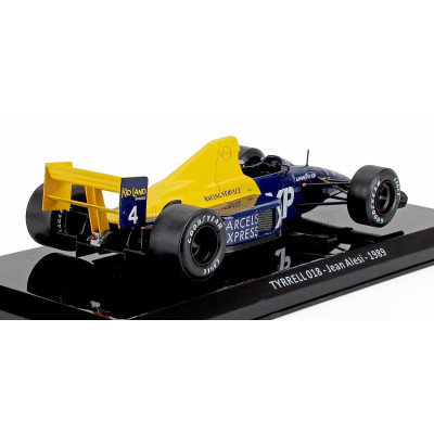 EDICOLA TYRRELL F1  FORD 018 N 4 SEASON 1989 JEAN ALESI - BLISTER BOX - BLUE YELLOW 1/24