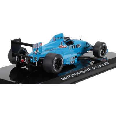 EDICOLA MARCH F1  881 JUDD TEAM LEYTON HOUSE N 16 SEASON 1988 IVAN CAPELLI - BLISTER BOX - LIGHT BLUE 1/24