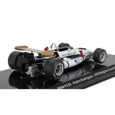 EDICOLA BRM F1  P153 N 1 BELGIUM GP 1970 PEDRO RODRIGUEZ - BLISTER BOX - WHITE GOLD 1/24