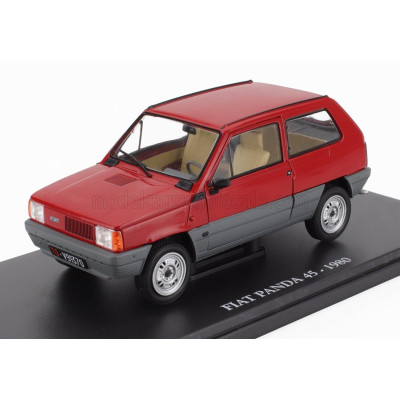 EDICOLA FIAT PANDA 45 1980 - CON VETRINA - WITH SHOWCASE - RED GREY 1/24
