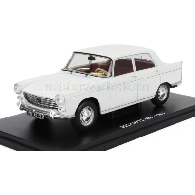 EDICOLA PEUGEOT 404 1962 - CON VETRINA - WITH SHOWCASE - WHITE 1/24