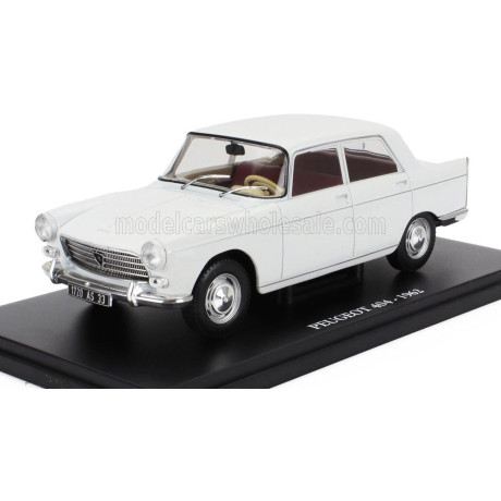 EDICOLA PEUGEOT 404 1962 - CON VETRINA - WITH SHOWCASE - WHITE 1/24