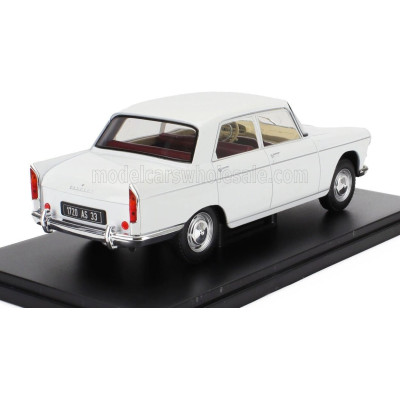 EDICOLA PEUGEOT 404 1962 - CON VETRINA - WITH SHOWCASE - WHITE 1/24
