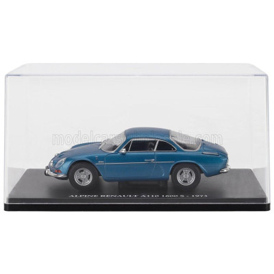 EDICOLA RENAULT ALPINE A110 1600S COUPE 1973 - CON VETRINA - WITH SHOWCASE - BLUE MET 1/24