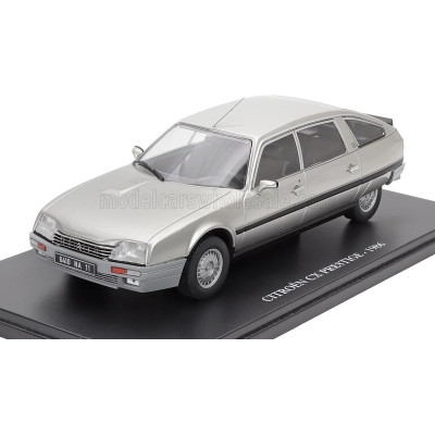 EDICOLA CITROEN DAMAGE DISPLAY BOX - VETRINA DANNEGGIATA - CX PRESTIGE 1986 - SILVER 1/24