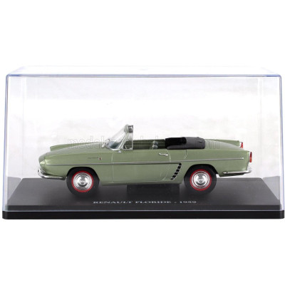 EDICOLA RENAULT FLORIDE 1959 - CON VETRINA - WITH SHOWCASE - GREEN MET 1/24