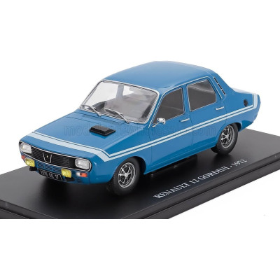 EDICOLA RENAULT R12 GORDINI 1972 - CON VETRINA - WITH SHOWCASE - LIGHT BLUE 1/24