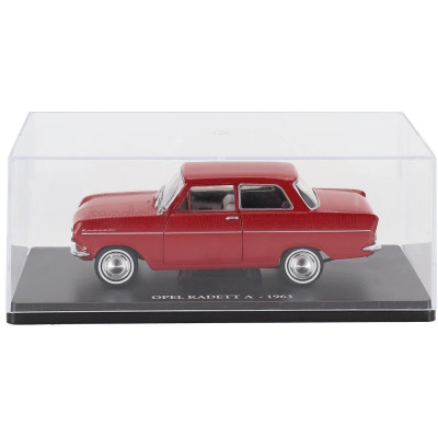 EDICOLA OPEL KADETT A 1963 - CON VETRINA - WITH SHOWCASE - RED 1/24