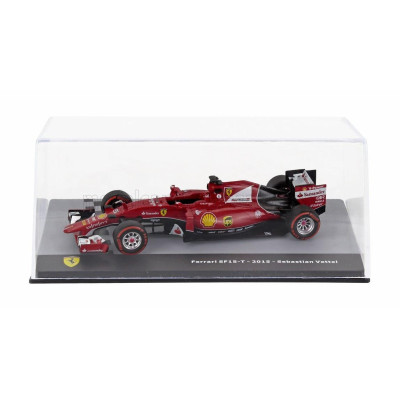 EDICOLA FERRARI F1  SF15-T N 5 SEASON 2015 SEBASTIAN VETTEL - CON VETRINA - WITH SHOWCASE - RED 1/43