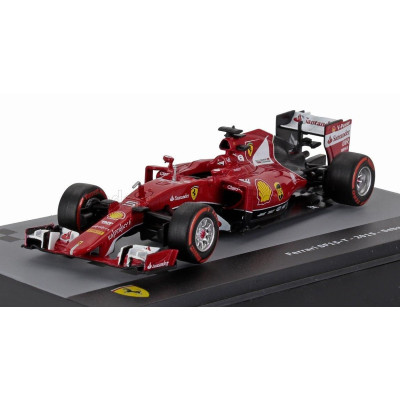 EDICOLA FERRARI F1  SF15-T N 5 SEASON 2015 SEBASTIAN VETTEL - CON VETRINA - WITH SHOWCASE - RED 1/43
