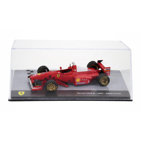 EDICOLA FERRARI F1  F310B N 6 SEASON 1997 EDDIE IRVINE - CON VETRINA - WITH SHOWCASE - RED 1/43