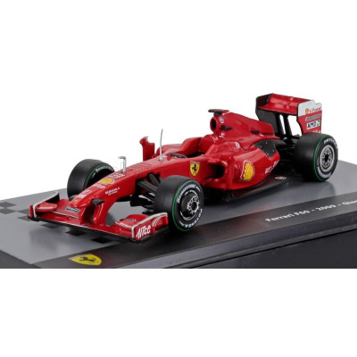 EDICOLA FERRARI F1  F60 N 3 SEASON 2009 GIANCARLO FISICHELLA - CON VETRINA - WITH SHOWCASE - F-1 RED MET 1/43