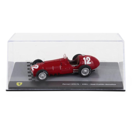 EDICOLA FERRARI F1  375 N 12 SEASON 1951 JOSE FROILAN GONZALES - CON VETRINA - WITH SHOWCASE - RED 1/43