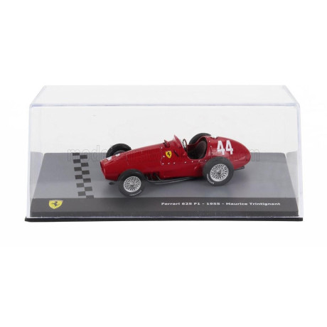 EDICOLA FERRARI F1  625 N 44 SEASON 1955 MAURICE TRINTIGNANT - CON VETRINA - WITH SHOWCASE - RED 1/43