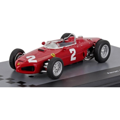 EDICOLA FERRARI F1  156 N 2 WORLD CHAMPION SEASON 1961 PHIL HILL - CON VETRINA - WITH SHOWCASE - RED 1/43