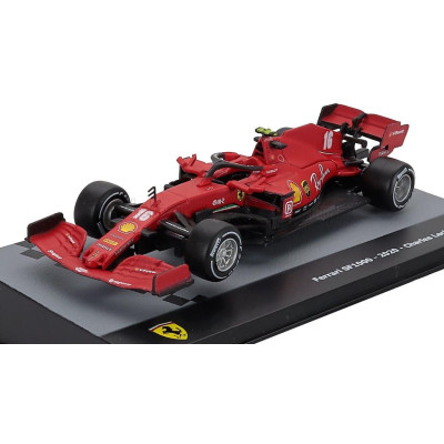 EDICOLA FERRARI F1  SF1000 TEAM SCUDERIA FERRARI MISSION WINNOW N 16 SEASON 2020 CHARLES LECLERC - CON VETRINA - WITH SHOWCASE -