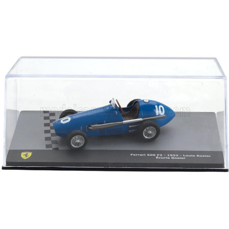 EDICOLA FERRARI F1  500 F2 N 10 SEASON 1953 LOUIS ROSIER - CON VETRINA - WITH SHOWCASE - BLUE 1/43
