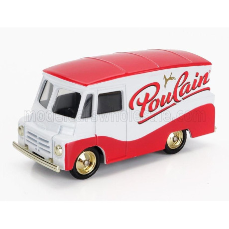 EDICOLA MORRIS LD 150 TRUCK POULAIN 1959 - RED WHITE 1/50