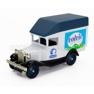 EDICOLA FORD USA MODEL A VAN TRUCK VOLVIC 1930 (cm 8.2) - WHITE BLACK BLUE 1/45