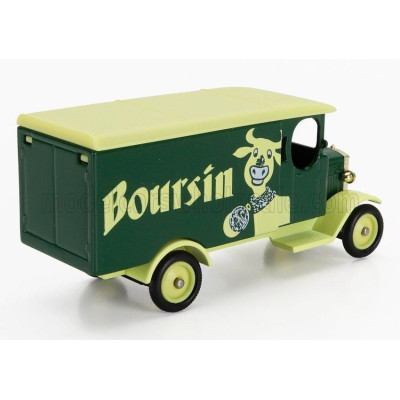EDICOLA MORRIS VAN TRUCK BOURSIN 1931 (cm 9.1) - GREEN LIGHT YELLOW 1/50