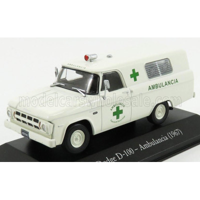 EDICOLA DODGE D-100 AMBULANCIA 1967 AMBULANCE - WHITE 1/43