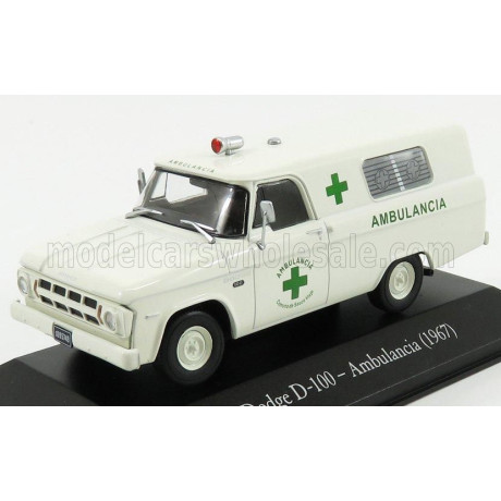 EDICOLA DODGE D-100 AMBULANCIA 1967 AMBULANCE - WHITE 1/43