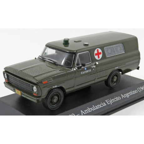 EDICOLA FORD USA F-100 VAN AMBULANCIA EJERCITO ARGENTINA 1969 - MILITARY GREEN 1/43