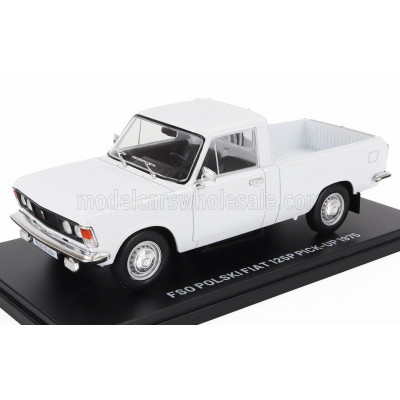 EDICOLA POLSKI FIAT 125P PICK-UP 1975 - BLISTER BOX - WHITE 1/24