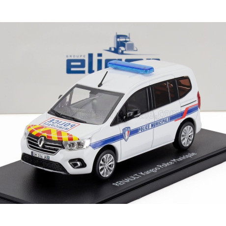 ELIGOR RENAULT KANGOO POLICE MUNICIPALE 2023 - WHITE BLUE 1/43