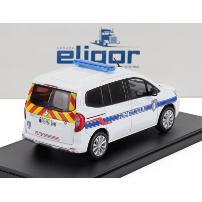 ELIGOR RENAULT KANGOO POLICE MUNICIPALE 2023 - WHITE BLUE 1/43