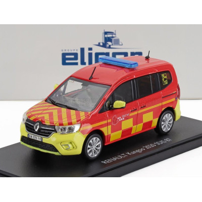 ELIGOR RENAULT KANGOO SDIS 87 SAPEURS POMPIERS 2020 - RED YELLOW 1/43