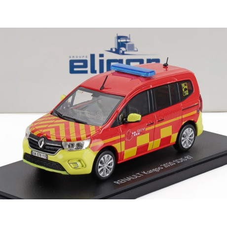 ELIGOR RENAULT KANGOO SDIS 87 SAPEURS POMPIERS 2020 - RED YELLOW 1/43