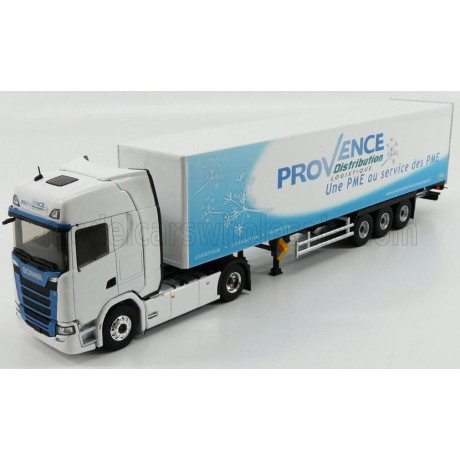 ELIGOR SCANIA S450 TRUCK PROVENCE DISTRIBUTION LOGISTIQUE 2016 - WHITE LIGHT BLUE 1/43