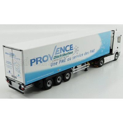 ELIGOR SCANIA S450 TRUCK PROVENCE DISTRIBUTION LOGISTIQUE 2016 - WHITE LIGHT BLUE 1/43