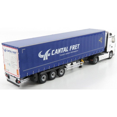 ELIGOR MERCEDES BENZ ACTROS 2 1845 STREAMSPACE TRUCK CANTAL FRET TRANSPORTS 2016 - WHITE BLUE 1/43