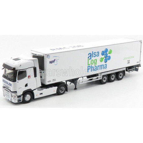 ELIGOR RENAULT T520 HIGH TRUCK SEMI-FRIGO KESSLER ALSA LOG PHARMA TRANSPORTS 2016 - WHITE 1/43