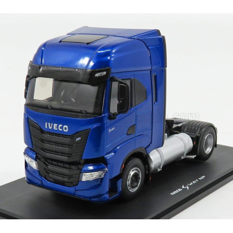 ELIGOR IVECO FIAT S-WAY NP 460 TRACTOR TRUCK 2-ASSI 2019 - BLUE MET 1/43