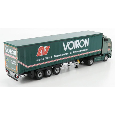 ELIGOR MERCEDES BENZ ACTROS 1844 TRUCK TELONATO VOIRON TRANSPORTS 2008 - 2 TONE GREEN 1/43