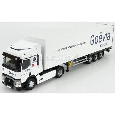 ELIGOR RENAULT T460 TRUCK CASSONATO GOEVIA TRANSPORTS 2016 - WHITE 1/43