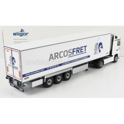 ELIGOR MERCEDES BENZ ACTROS 5 1851 TRUCK SEMI-FRIGO CHEREAU ARCOSFRET 2018 - WHITE 1/43