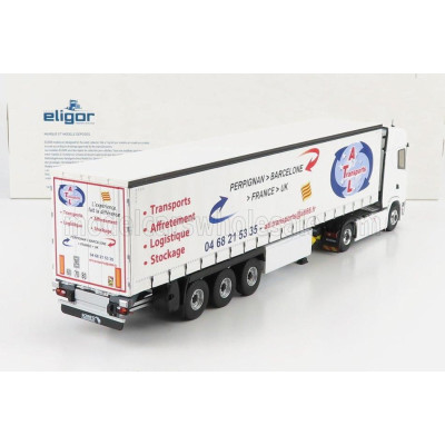 ELIGOR SCANIA S500 TRUCK TELONATO ATL TRANSPORT 2016 - WHITE 1/43