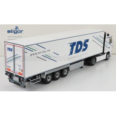 ELIGOR MERCEDES BENZ ACTROS 5 1851 TRUCK SEMI-FRIGO TDS TRANSPORTS 2020 - WHITE 1/43