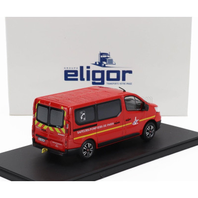 ELIGOR RENAULT TRAFIC MINIBUS BSPP SAPEURS POMPIERS DE PARIS 2022 - RED 1/43