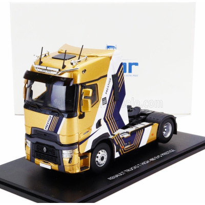 ELIGOR RENAULT T480 TRACTOR TRUCK EVO PRESTIGE 2-ASSI 2021 - GOLD WHITE BLACK 1/43
